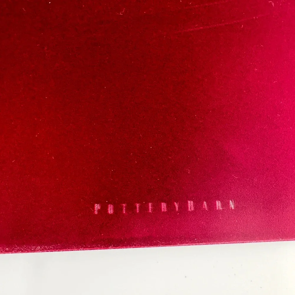 Pottery Barn Velvet Tree‎ of Life Photo Album Scrapbook Burgundy Red 12x12